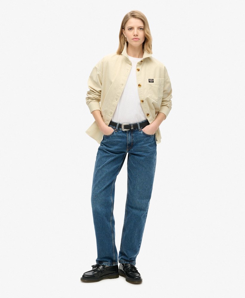 grof corduroy overshirt in berkenhout