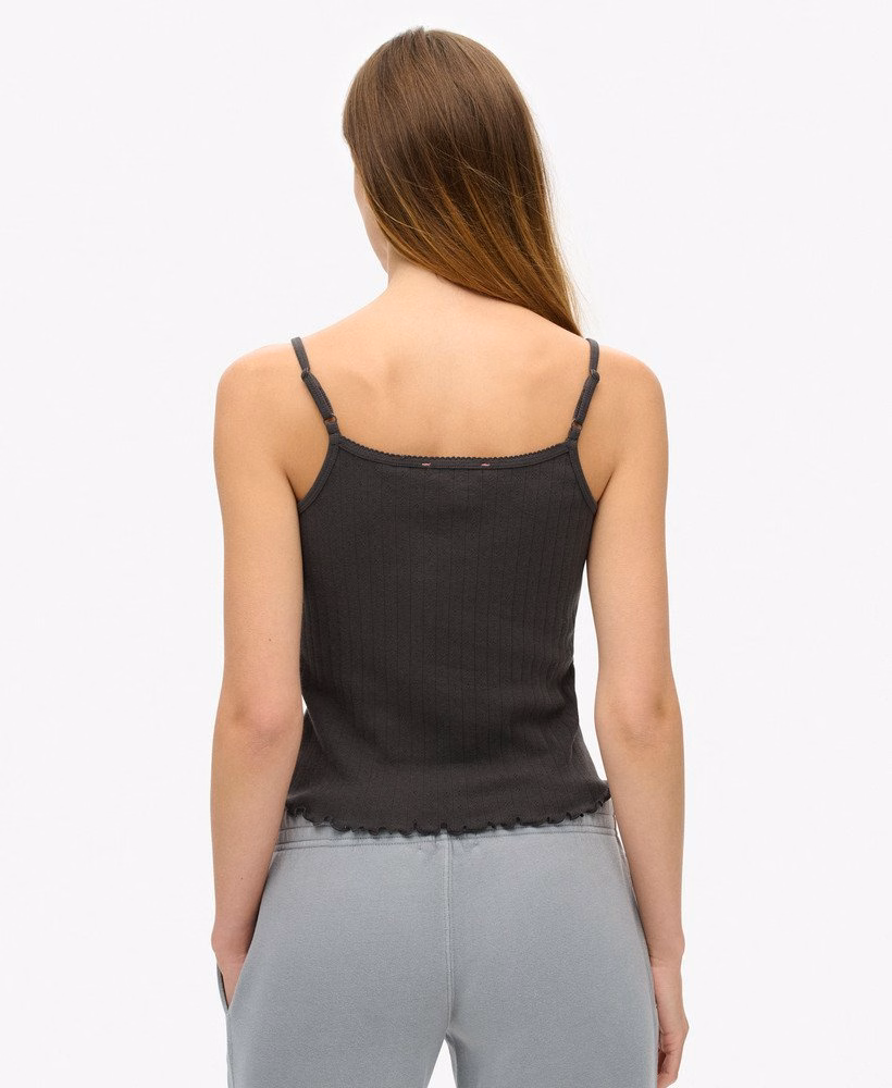 Athletic Essentials Graphic Pointelle Cami Top
