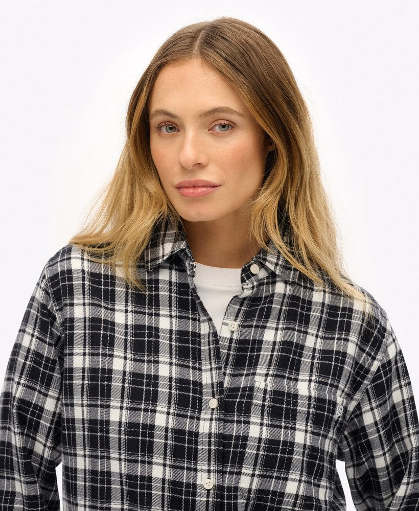 Geruit flanellen boyfriend-shirt