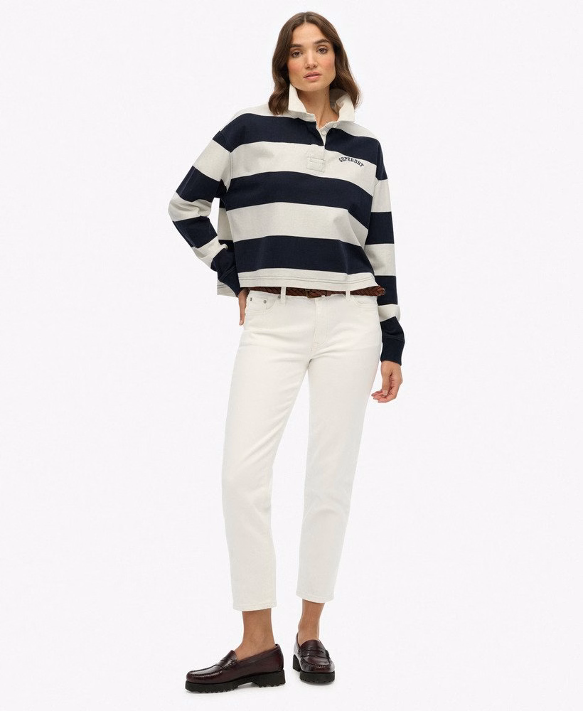 Athletic Essentials gestreept rugbytop