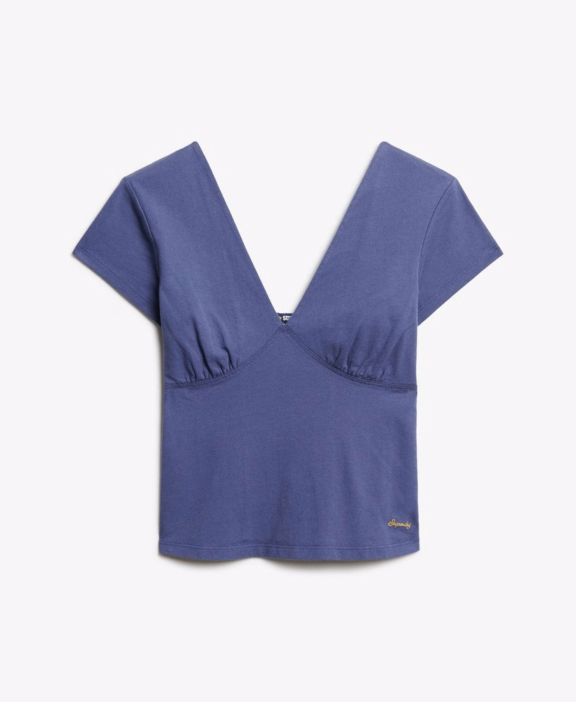 Corsettop met korte mouwen