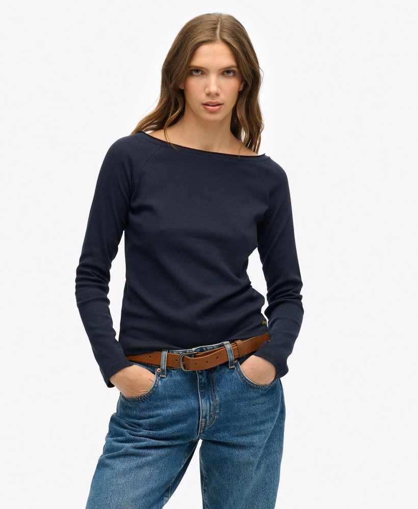 Bardot top met blote schouders