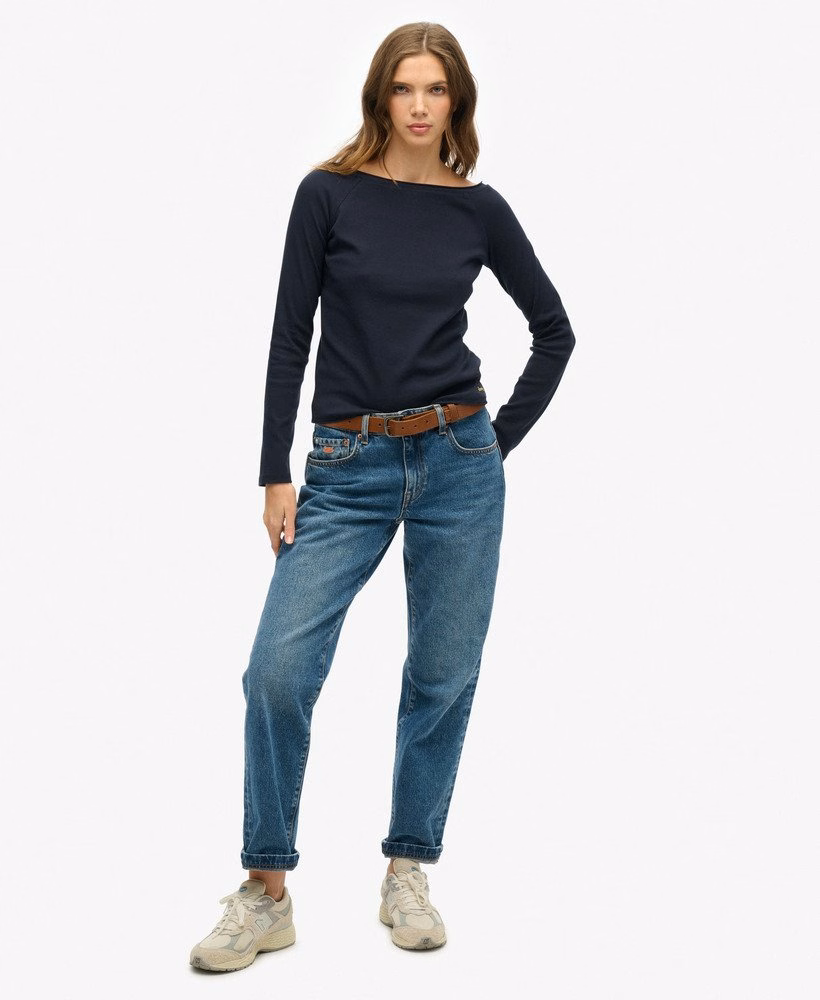 Bardot top met blote schouders