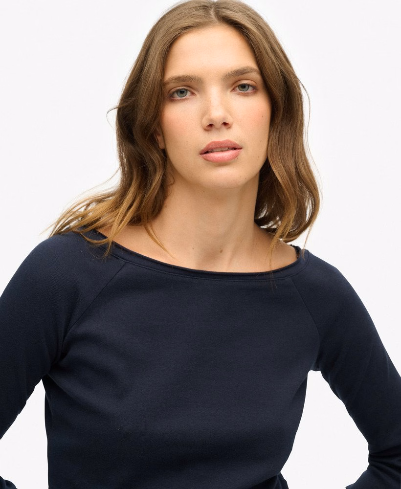 Bardot top met blote schouders