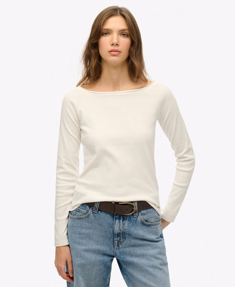 Bardot top met blote schouders