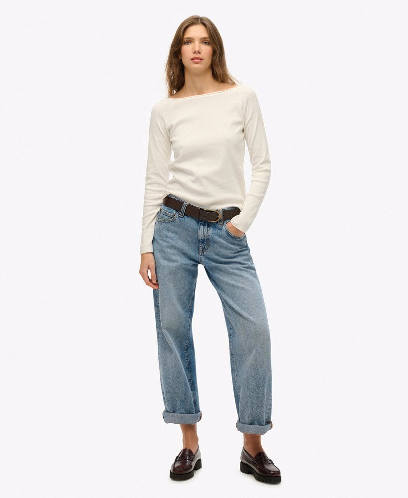 Bardot top met blote schouders