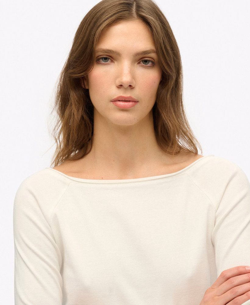 Bardot top met blote schouders