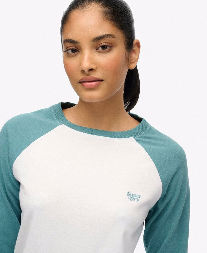 Essential Logo Baseballshirt met lange mouwen