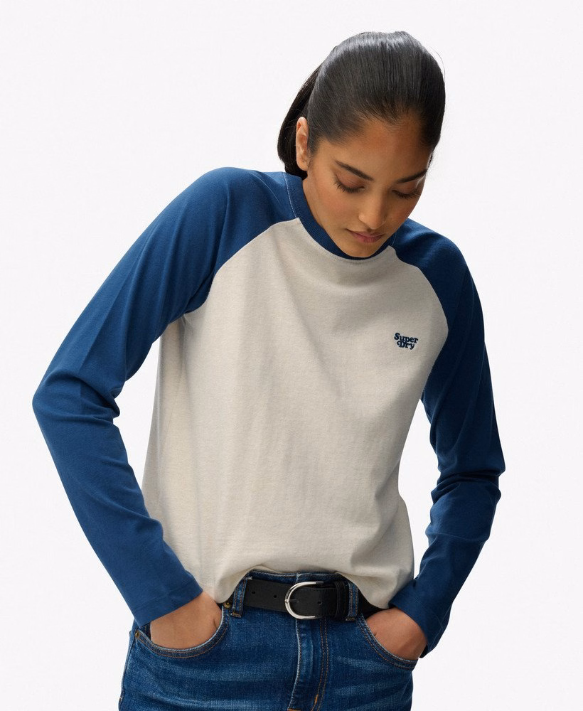 Essential Logo Baseballshirt met lange mouwen