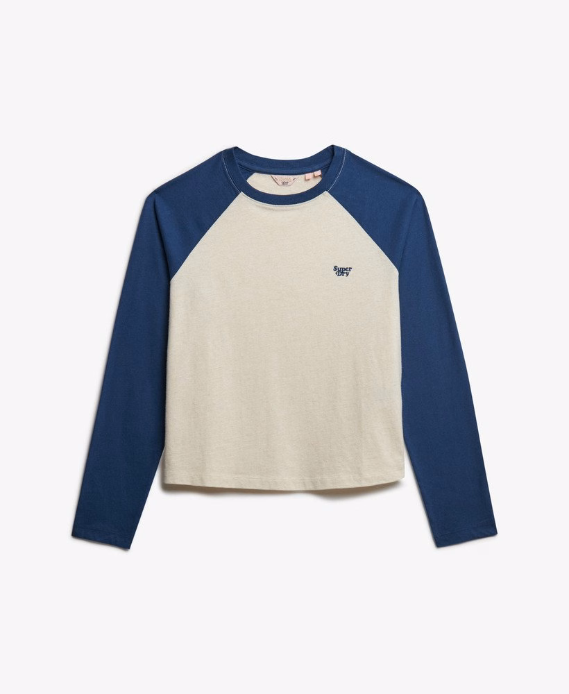 Essential Logo Baseballshirt met lange mouwen