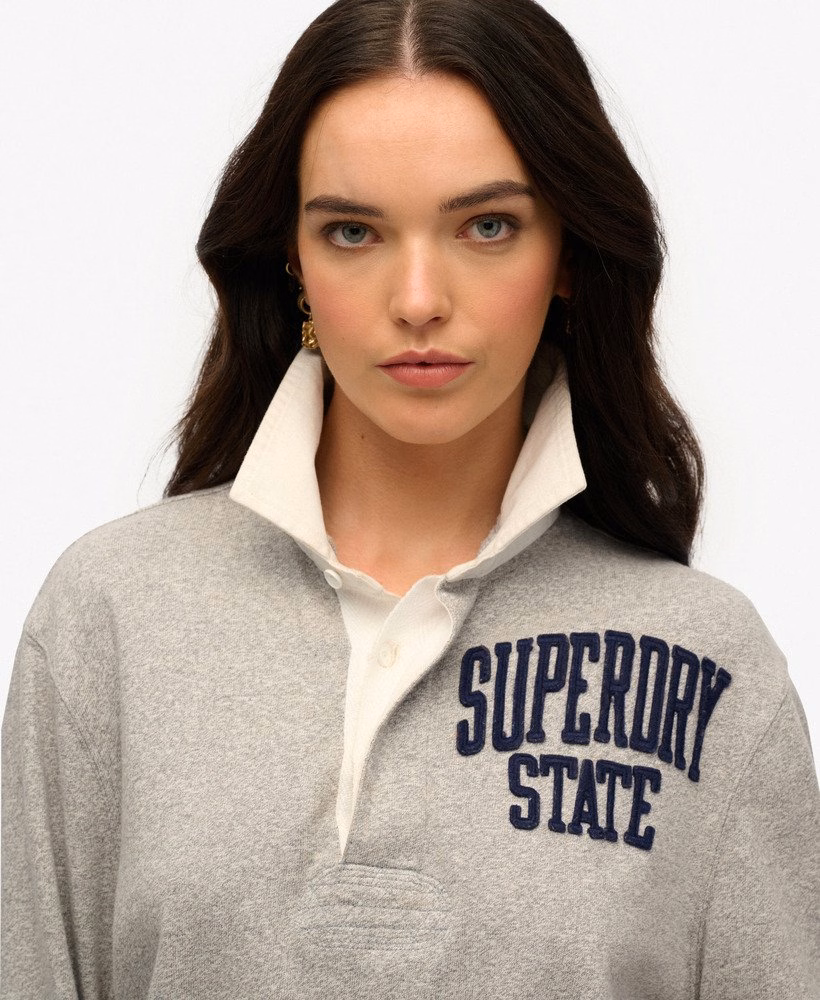 Oversized sportief rugbytop