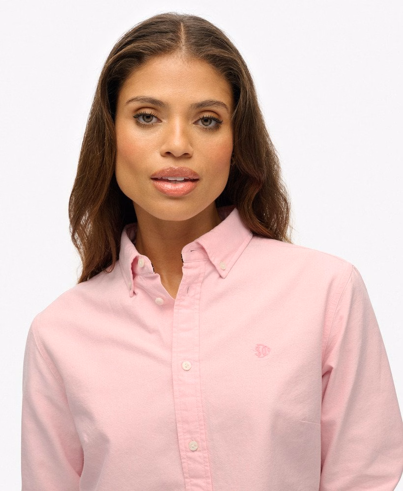 Slim Oxford overhemd met knoopsluiting en lange mouwen