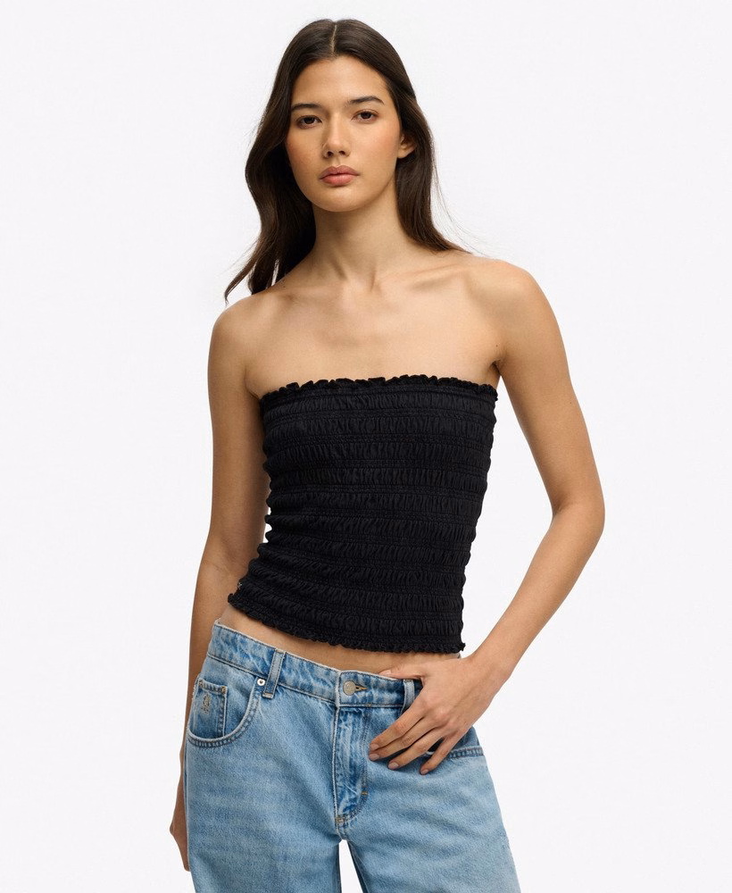Gerimpelde jersey bandeau
