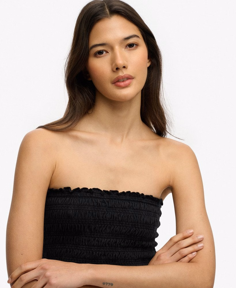 Gerimpelde jersey bandeau
