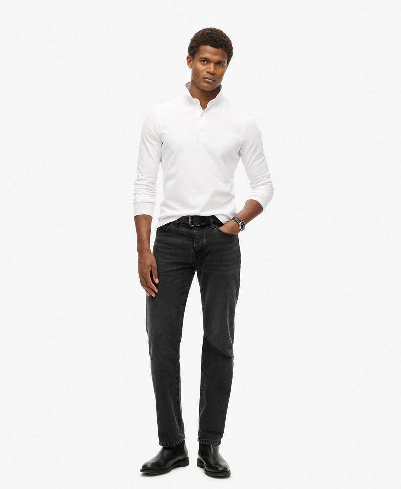 studios poloshirt met lange mouwen in optic