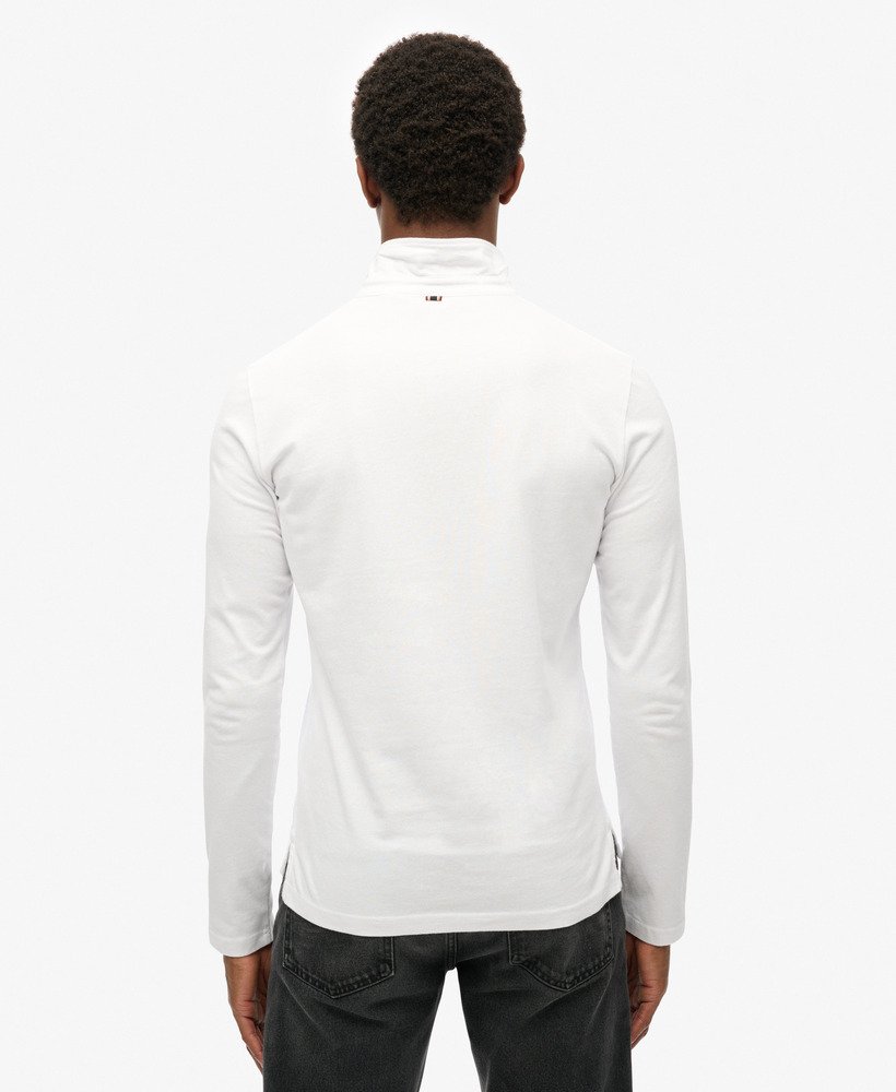 studios poloshirt met lange mouwen in optic