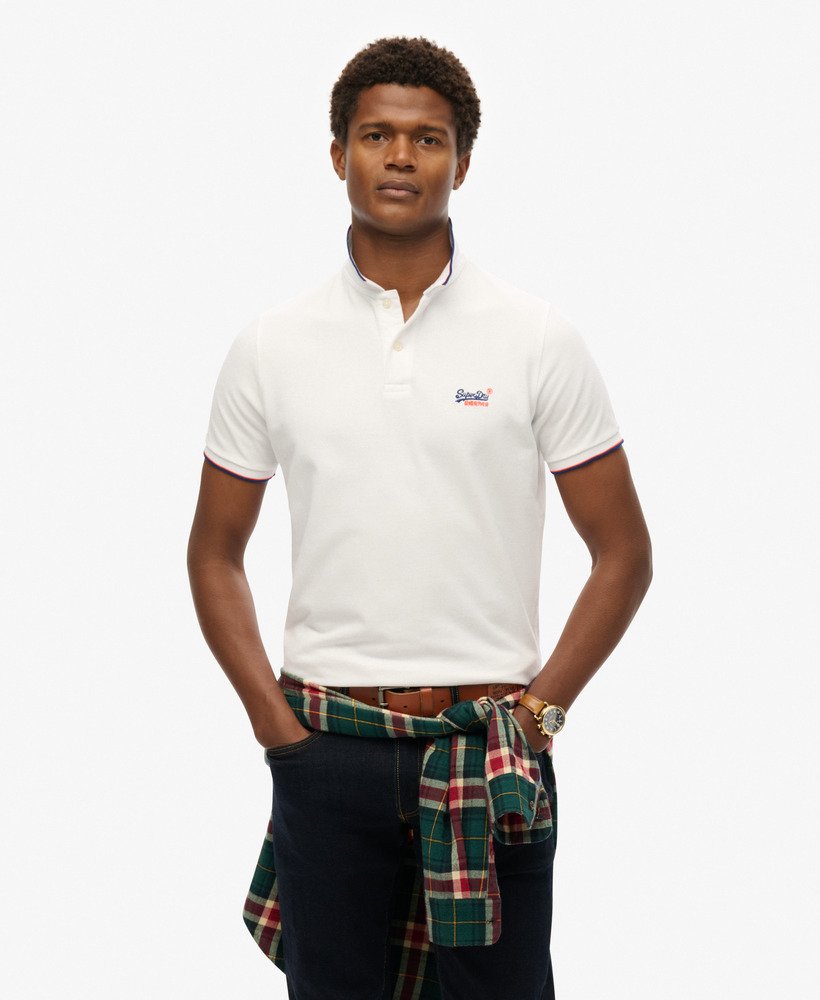 poloshirt voor bij het zwembad in optic