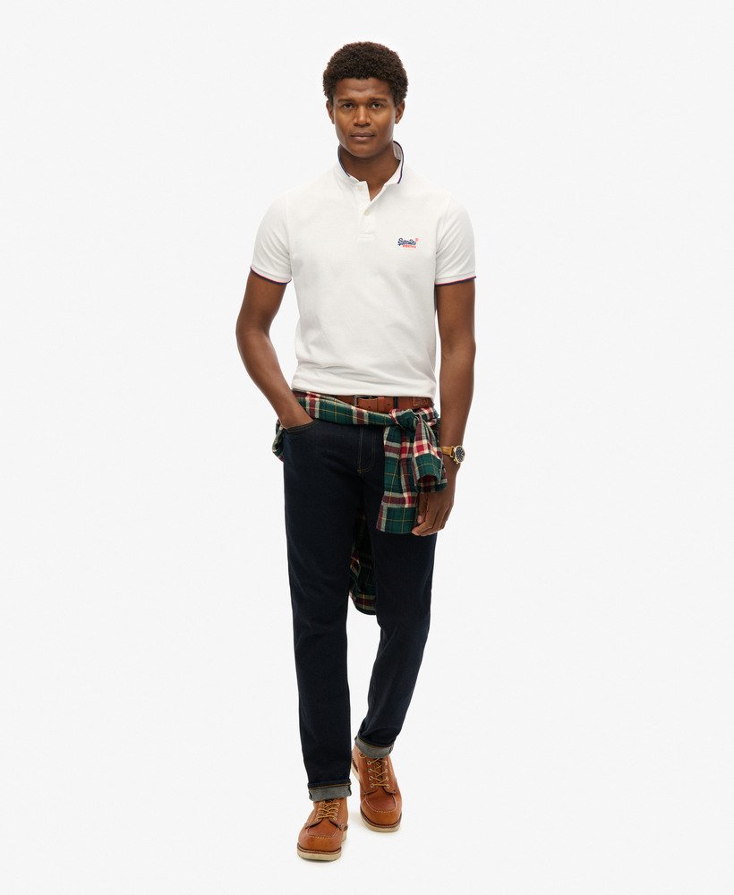 poloshirt voor bij het zwembad in optic
