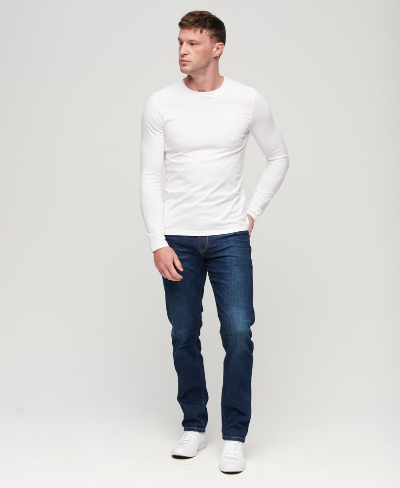 top van biologisch katoen met vintage logo en borduurwerk in optic
