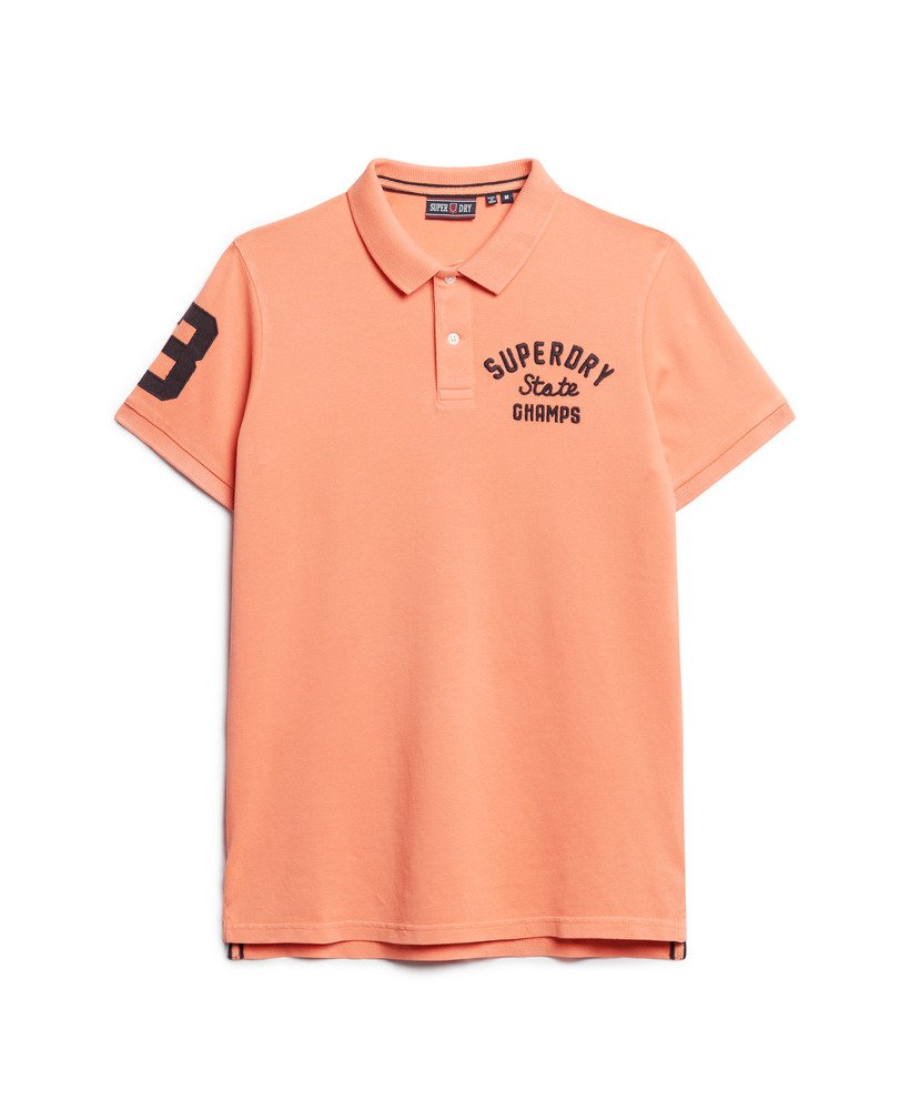 superstate poloshirt in sunburst coral
