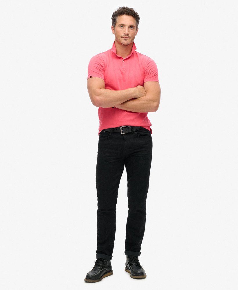 jersey poloshirt in theebesrood