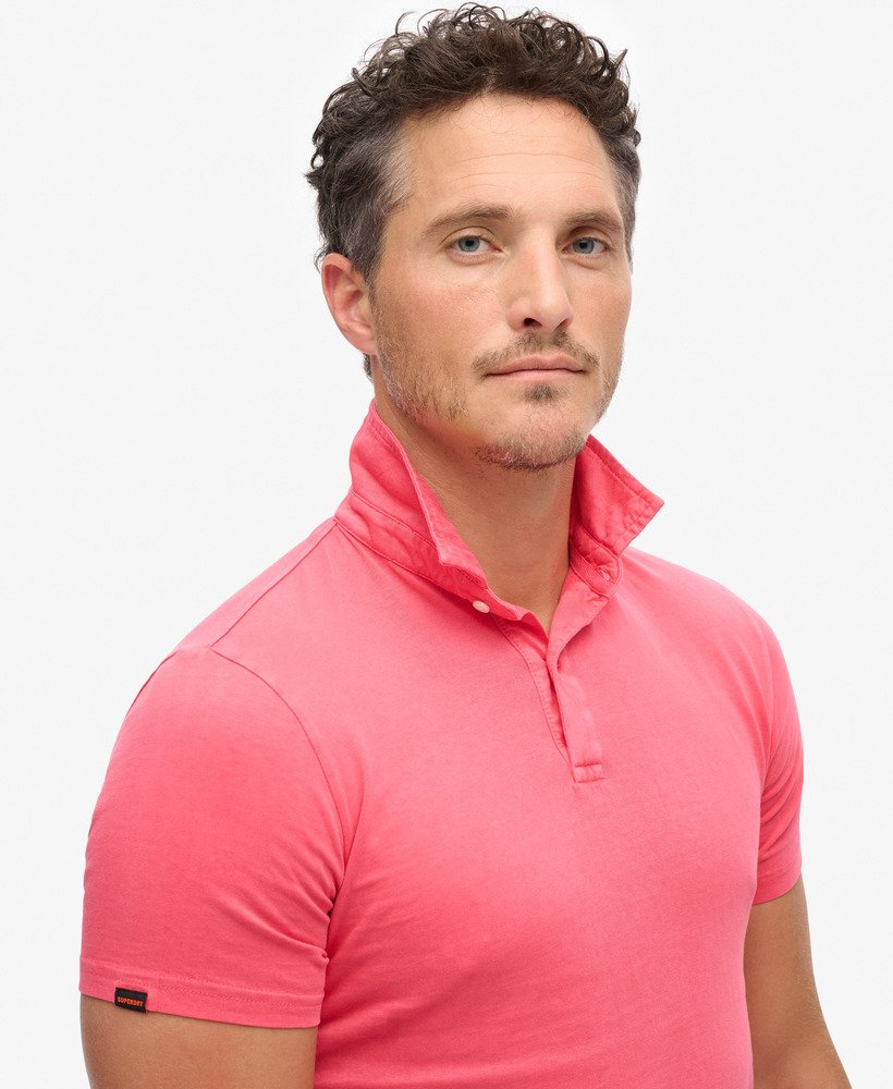 jersey poloshirt in theebesrood