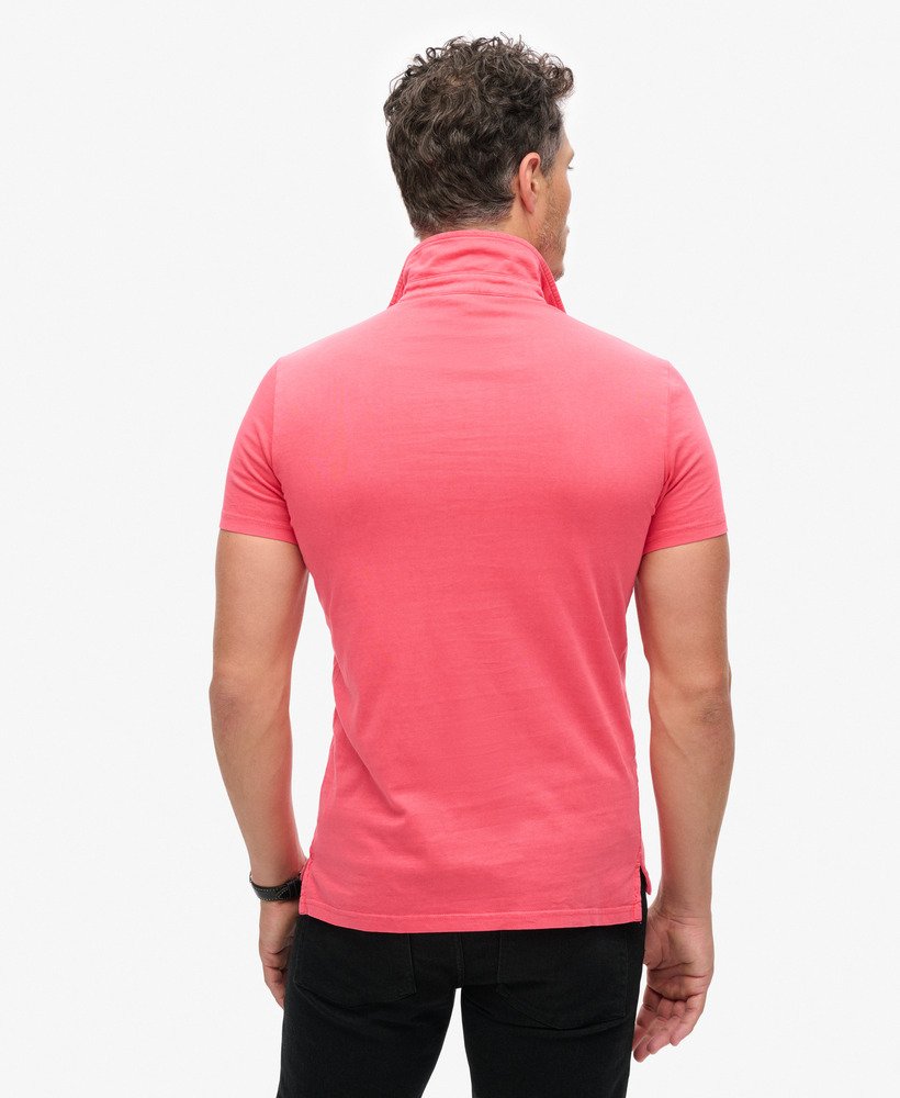 jersey poloshirt in theebesrood