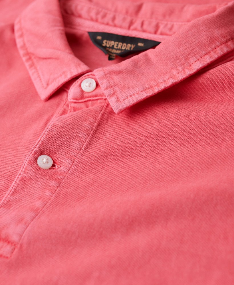 jersey poloshirt in theebesrood