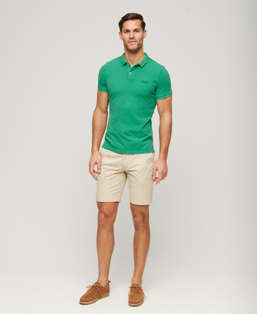 gescheurd poloshirt in retrogroen