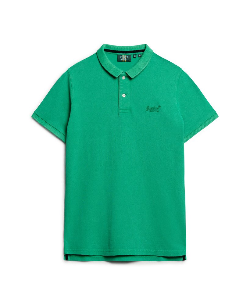 gescheurd poloshirt in retrogroen