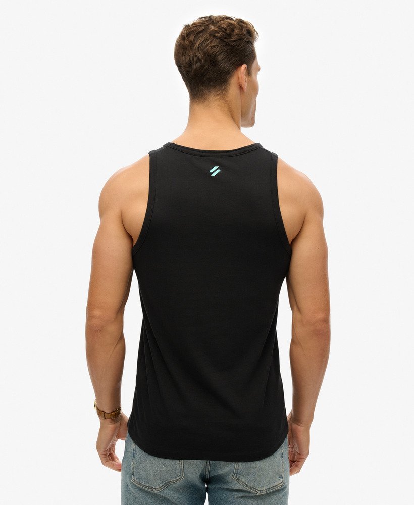 sportieve relaxte vesttop in zwart