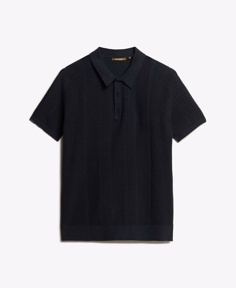 Gebreide polo met korte mouwen