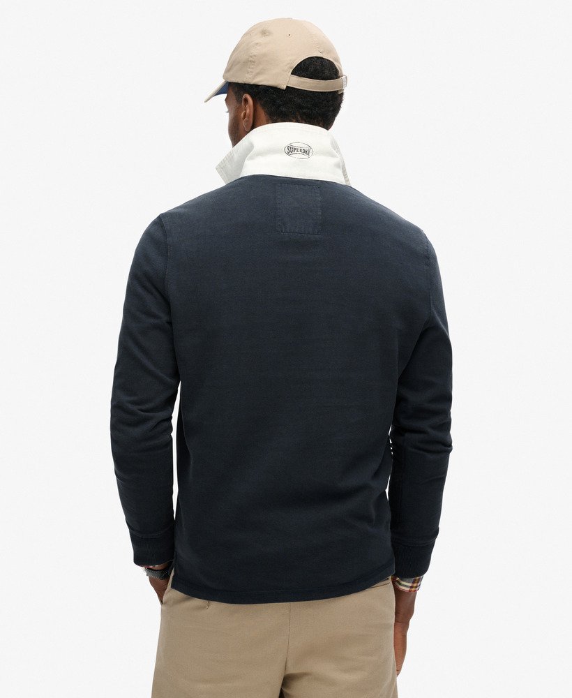 atletisch rugbyshirt in eclipse navy