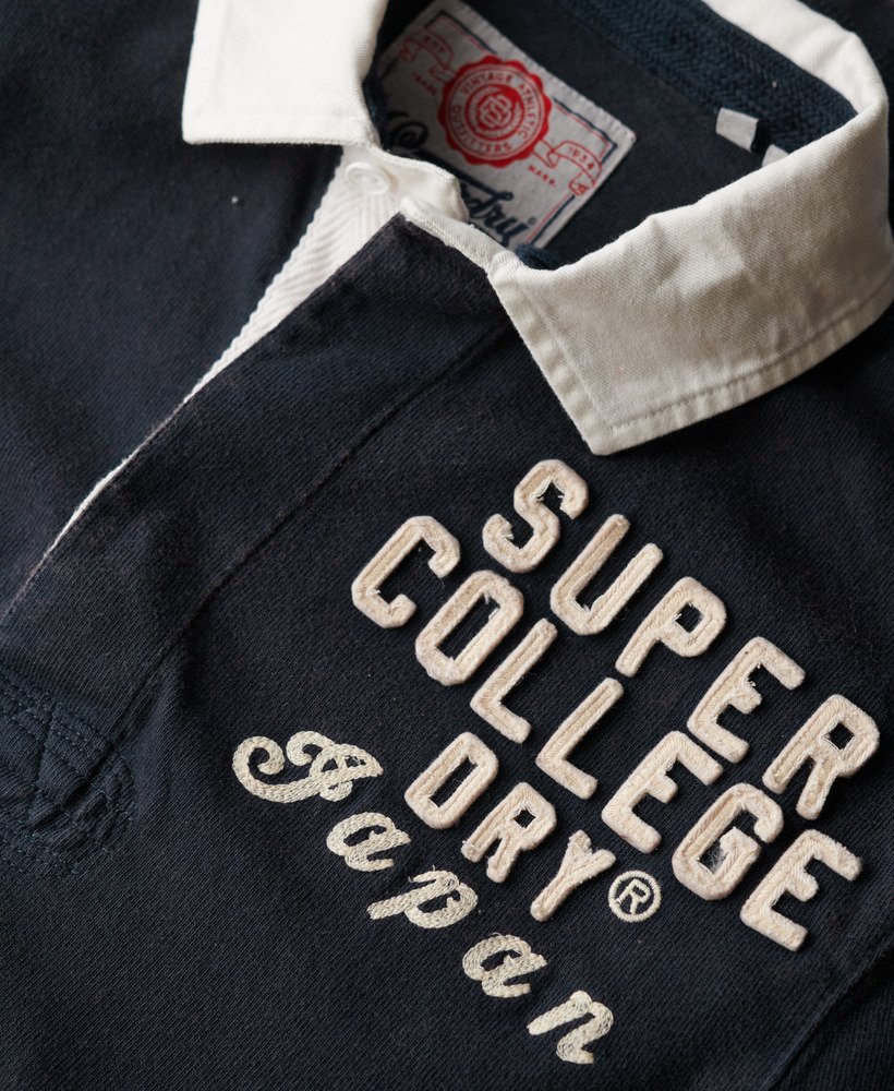 atletisch rugbyshirt in eclipse navy