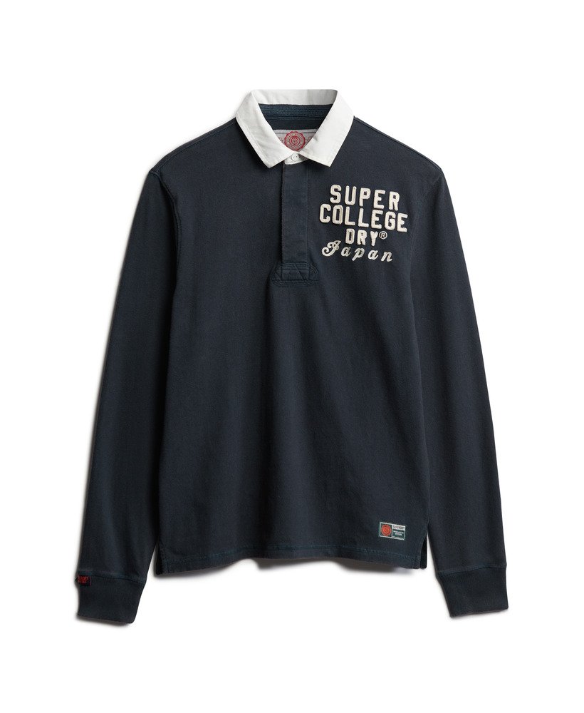 atletisch rugbyshirt in eclipse navy