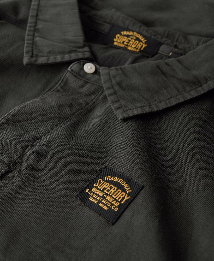 Rugbyshirt met lange mouwen en contrasterende stiksels