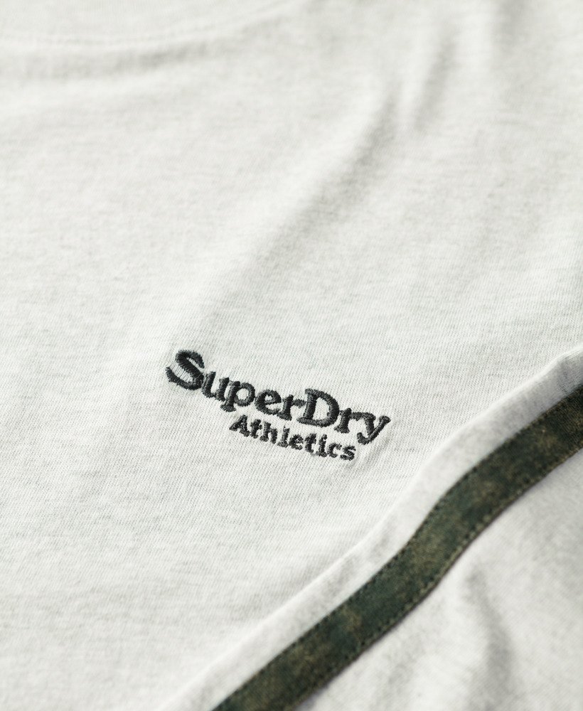 essential logo retro top met lange mouwen in lightning grey grindle