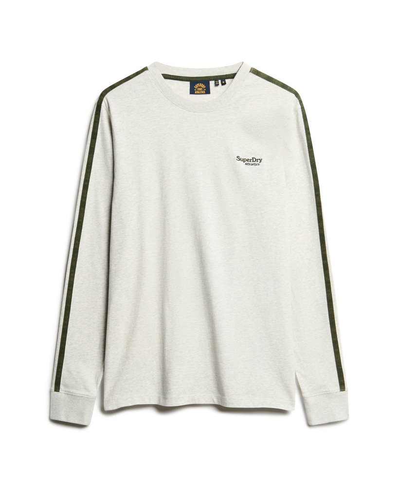 essential logo retro top met lange mouwen in lightning grey grindle