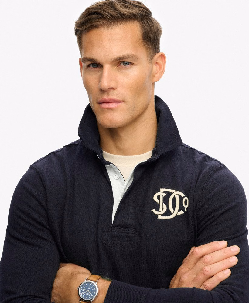 Vintage sportief rugbyshirt