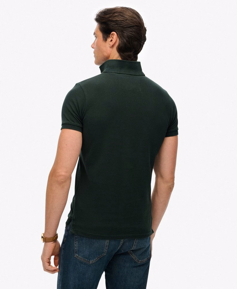 Vintage sportief poloshirt met borduurwerk
