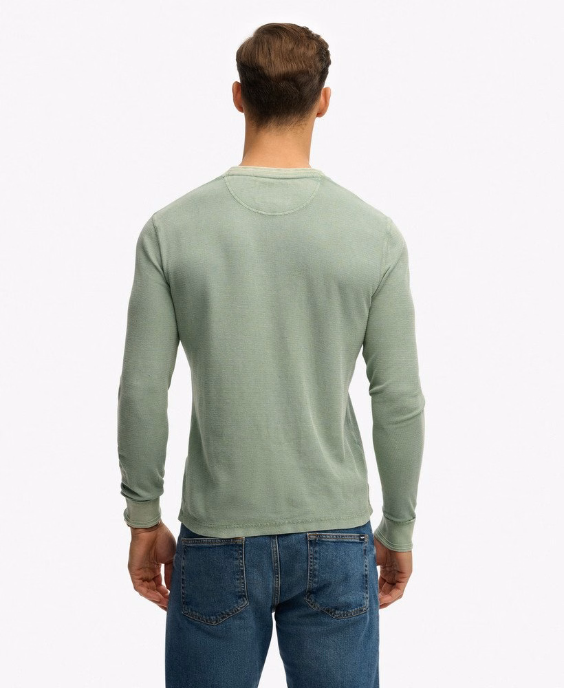 Lichtgewicht Henley-top met textuur
