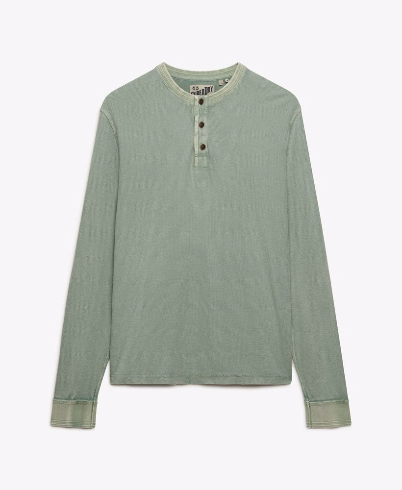 Lichtgewicht Henley-top met textuur