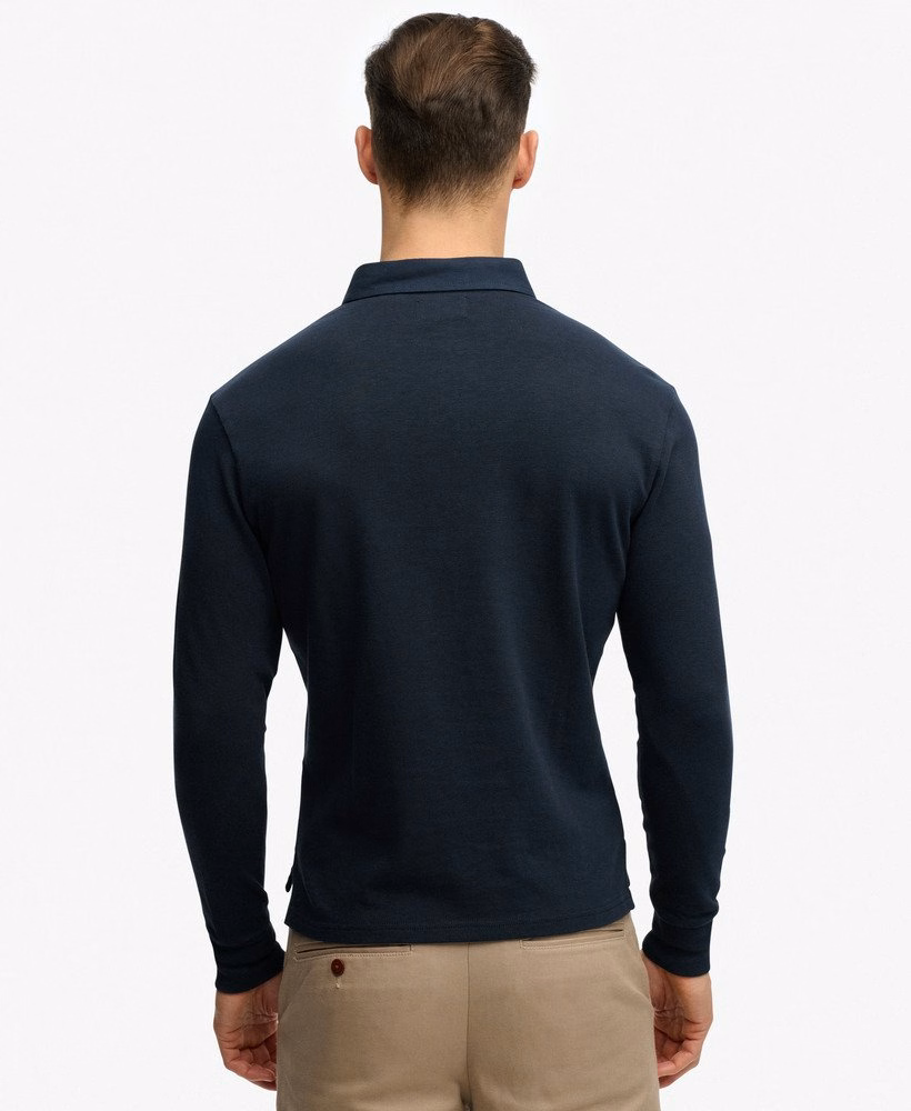 Klassieke preppy top met lange mouwen