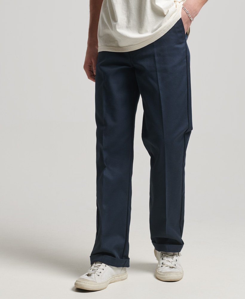 rechte chino broek in eclipse navy