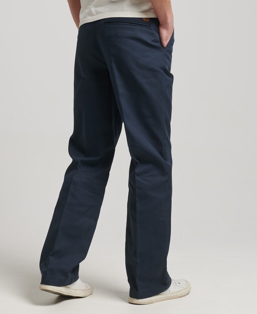 rechte chino broek in eclipse navy