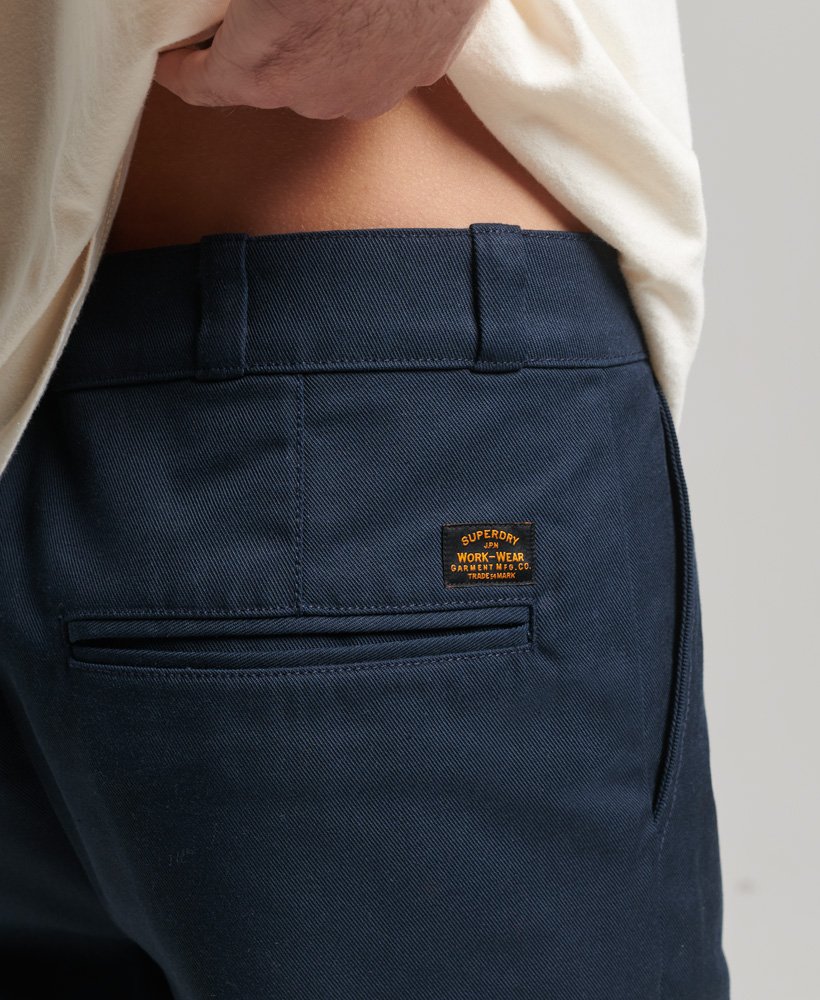 rechte chino broek in eclipse navy