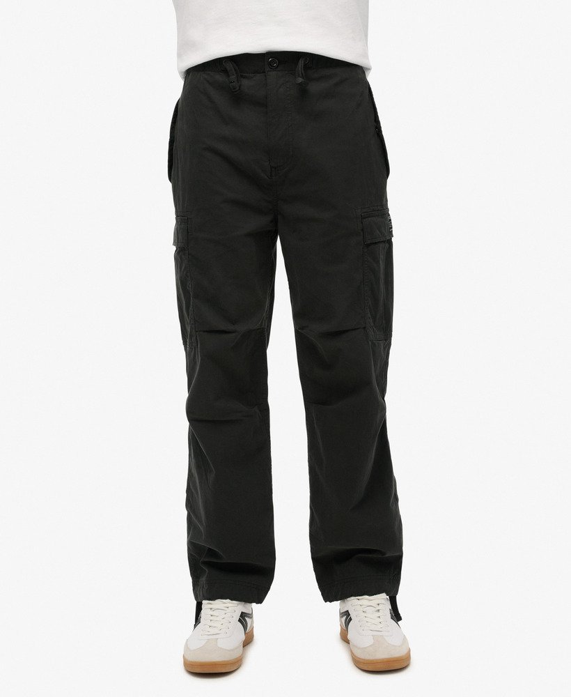 parachute grip broek in zwart