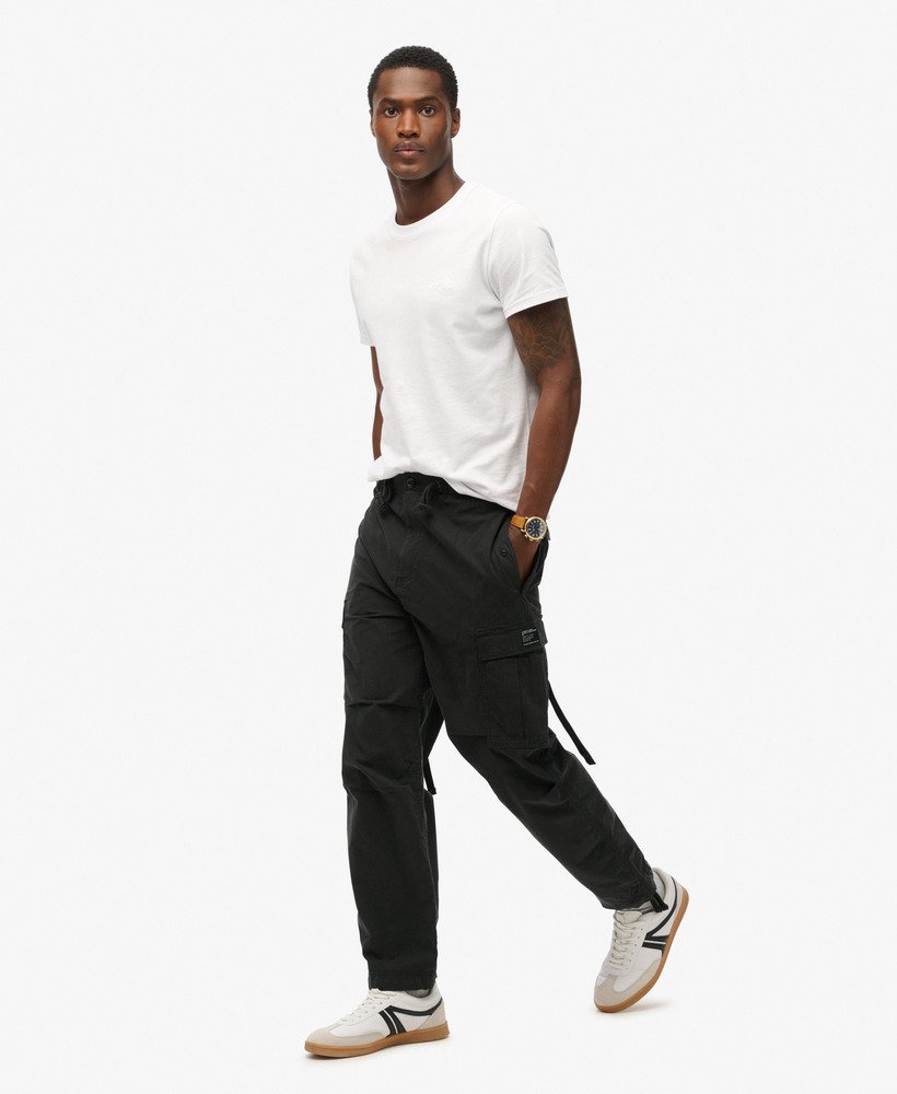 parachute grip broek in zwart