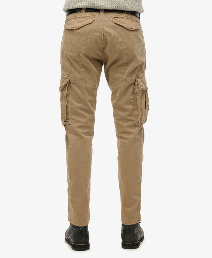 core cargo pants in tan khaki