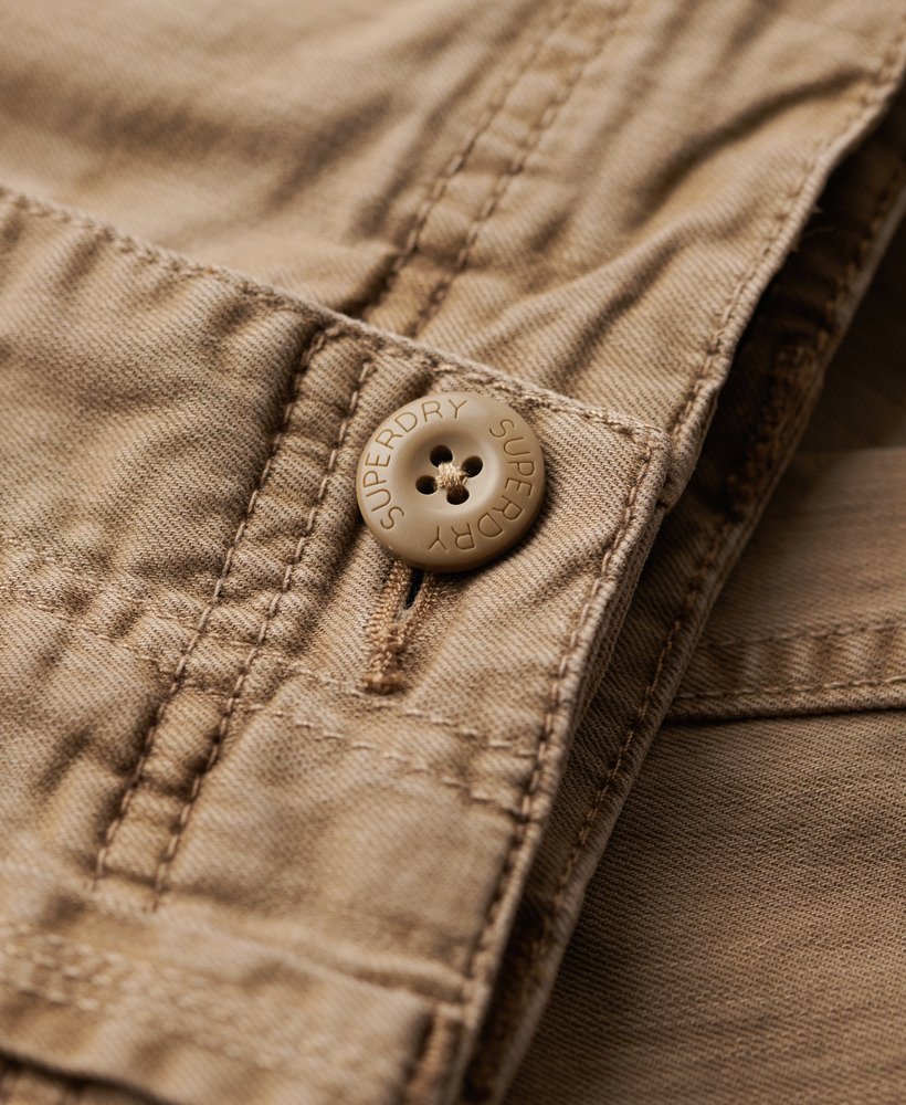 core cargo pants in tan khaki